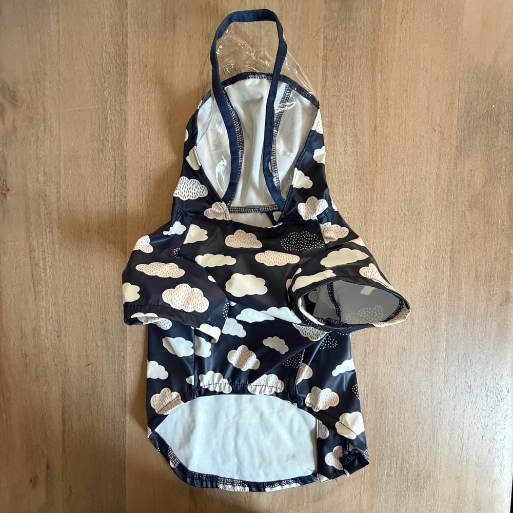 Youly Cloud Print Pet Dog Raincoat Medium